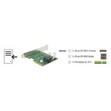 Delock Delock PCI Express X4 Card U.2 NVME bis 1 x Internal SFF
