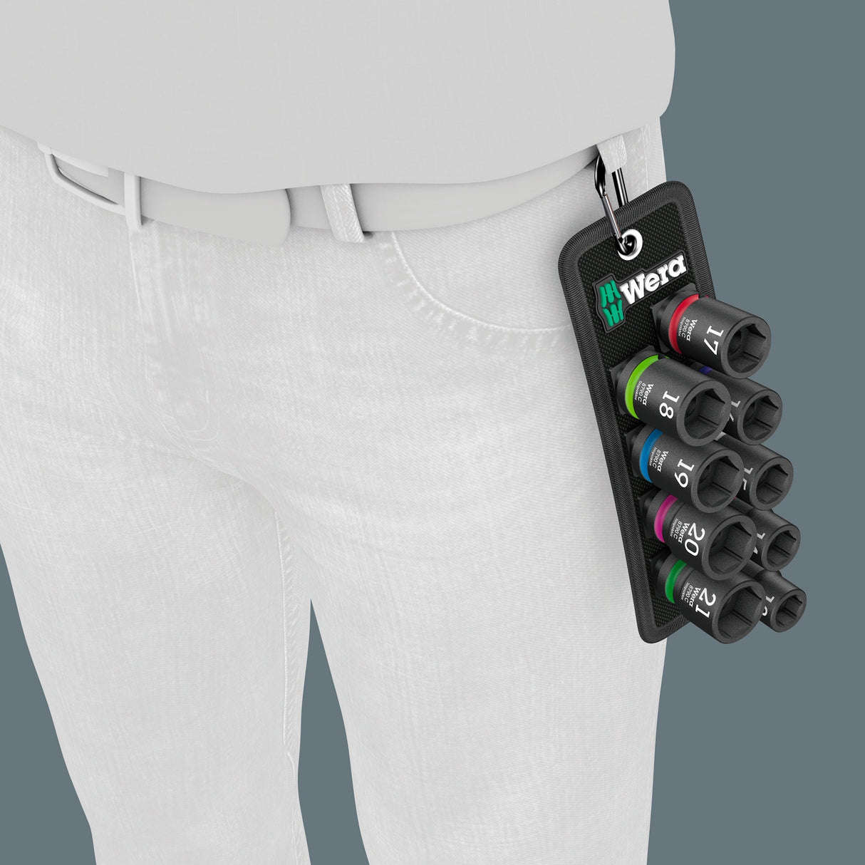 Wera Belt C Impactor 1 Steckschlüsselsatz, 1 2 Steckschlüssel (schwarz, 9-teilig, für Schlagschrauber)