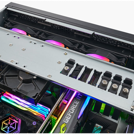 Silverstone RM44 Rackgehäuse (schwarz | 4U | USB Typ-C | 2x 80mm Gehäuselüfter im Lieferumfang enthalten)