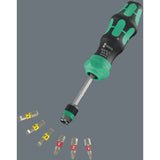 Wera kraftform kompakt 25 ra-r mit Koffer, 6-teiliges Bit-Set (schwarz grün)