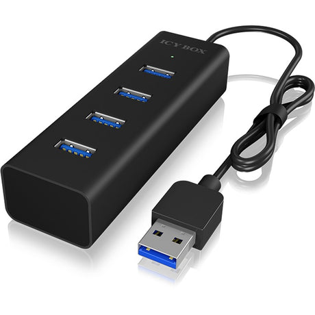 Icy Box ib-hub1409-u3 4-Port USB-Hub (schwarz)