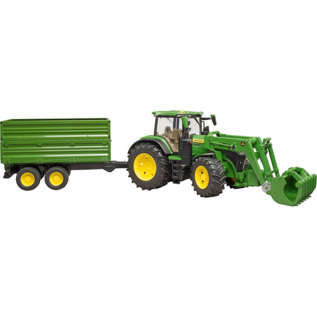 Bruder Traktor John Deere 7R 350 mit Anhänger