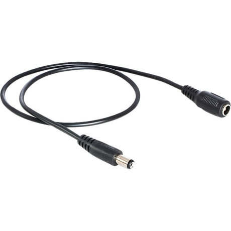 Delock DC-Verlängerung 5,5 x 2,1 mm Stecker > Buchse Verlängerungskabel (schwarz, 0,5 Meter)