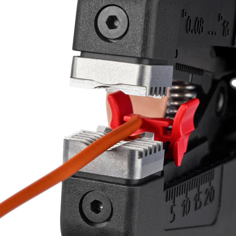 Automatische Abisolierzange von Knipex | Länge 195 mm | 0,08-16 (awg 28-5) mm² | 1 Stück - 12 52 195 - 12 52 195