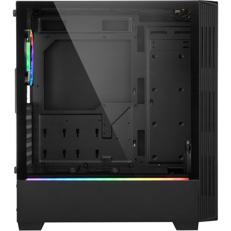 Sharkoon RGB Lit 100 Midi-Tower-Gehäuse (schwarz | 3x USB-A | RGB | Fenster)