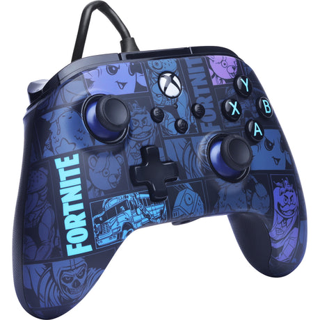 Powera Advantage Controller mit Kabel für die Xbox Series x|s – Fortnite: Victory Royale (dunkelblau, Xbox Series x|s, Xbox One, PC)
