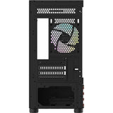 Thermaltake view 170 ws argb mini tower behuizing (zwart houtkleur | 2x usb-a | rgb | window)