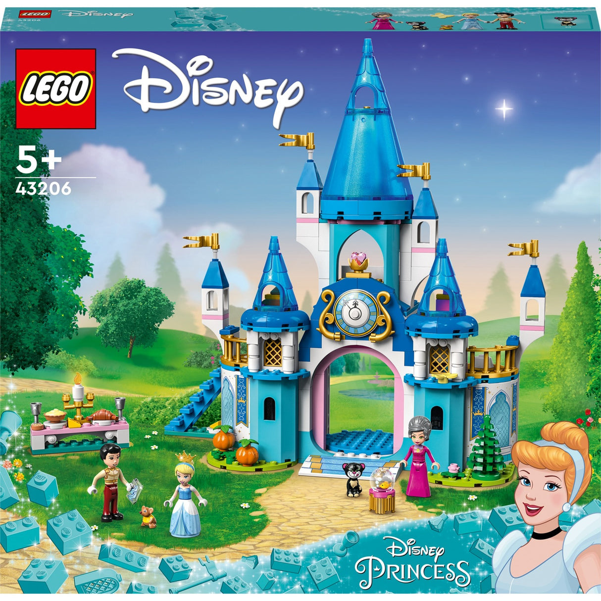 Lego Lego Prinzessin 43206 Das Schloss von Aschenputtel und der Prinz