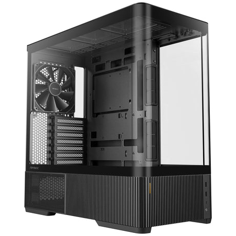 Antec c6 curve air midi tower behuizing (zwart | 2x usb-a | 1x usb-c | tempered glass)