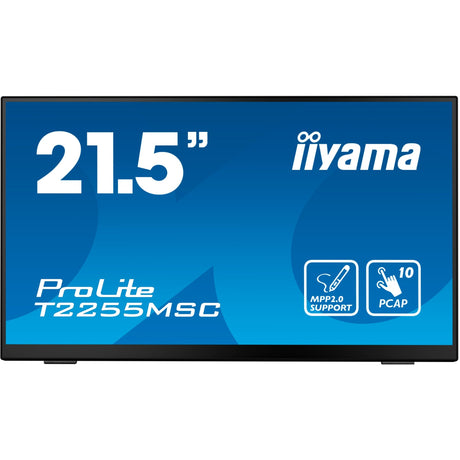 Iiyama prolite t2255msc-b1 21,5 Monitor (schwarz, HDMI, Display Port, 2x USB-A)