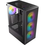 Antec Ax27 RGB Elite Midi-Tower-Gehäuse (schwarz | 3x USB-A | gehärtetes Glas)