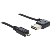 Delock USB 2.0 Männlich links rechts> Micro-B, 3M