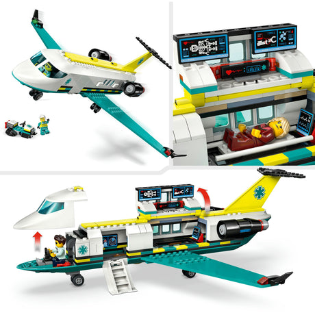 Lego® City Ambulanzflugzeug, Spielzeugflugzeug – 60465