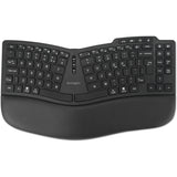 Kensington Pro Fit Ergo KB675 EQ TKL wiederaufladbare Tastatur (schwarz, EU-Layout (QWERTY), Membran, 80 % (TKL), Bluetooth, 2,4 GHz)