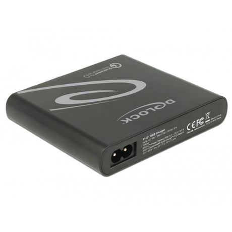 Delock USB Ladegerät 1x USB Typ-C + 3x USB Typ-A (schwarz)