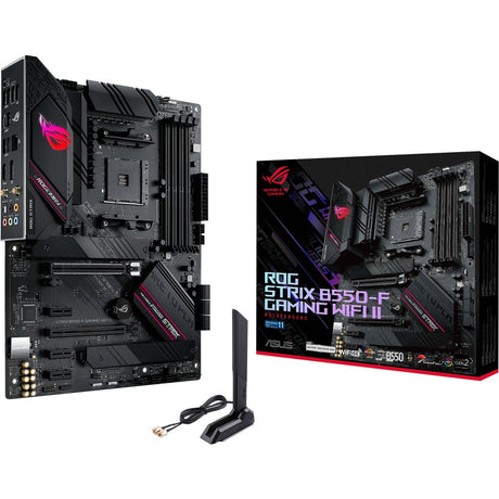Asus ROG Strix B550-F Gaming Wi-Fi II Sockel AM4 Motherboard (Schwarz, RAID, GB-LAN, Wi-Fi 6, BT, Sound, ATX)