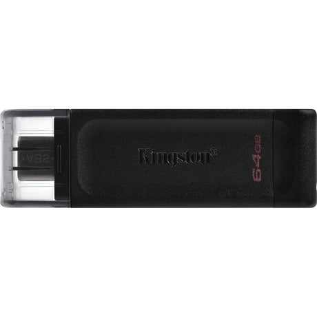 Kingston Data Traveler 70 64 GB USB-Stick (schwarz, dt70 64 GB, USB-C 3.2 Gen 1)