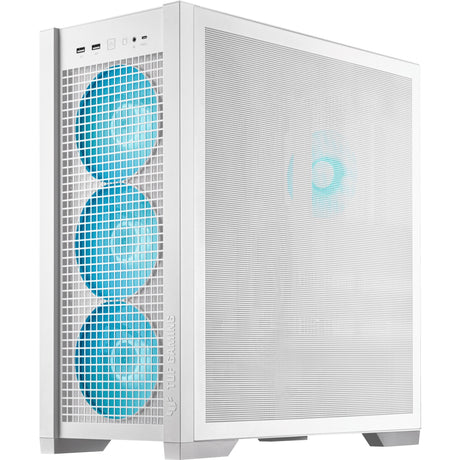 Asus TUF Gaming GT302 ArGB Midi-Tower-Gehäuse (weiß | 2x USB-A | 1x USB-C | RGB | gehärtetes Glas)