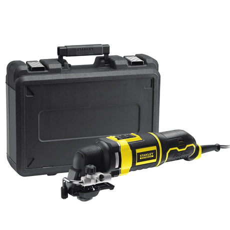 Stanley Fatmax 300 W oszillierendes Multitool-Multifunktionswerkzeug (gelb schwarz, mit Koffer und 20 Zubehörteilen)