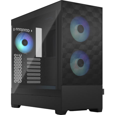 Fractal Design Pop Air RGB Midi-Tower-Gehäuse (schwarz | 2x USB-A | RGB | gehärtetes Glas)