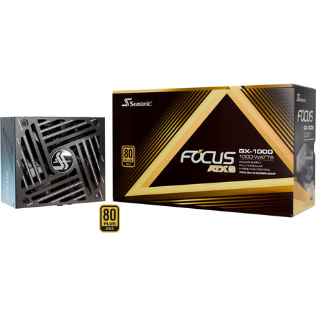 Seasonic Focus GX-1000-V4 ATX3.1 Modulares 1000-Watt-Netzteil (Schwarz, 1x 12VHPWR, 3x PCIe)