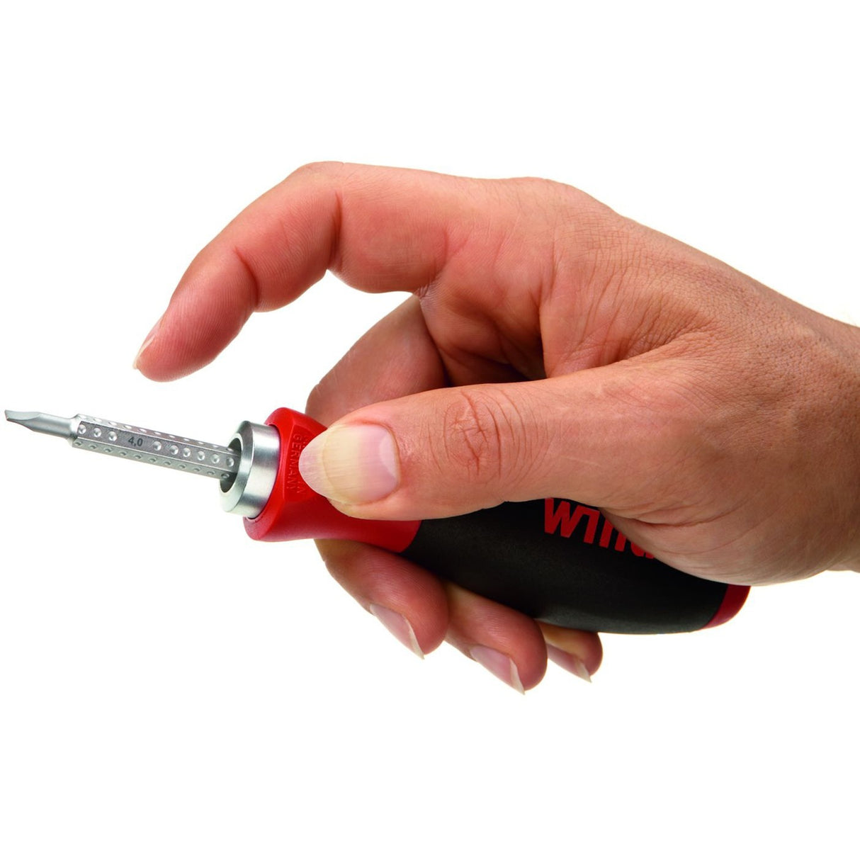 Wiha Schraubendreher mit Wechselklingen-Set System 6 (schwarz rot, 9-teilig, inkl. Rolltasche)