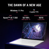 Asus rog zephyrus g16 ga605km-qr009w 16 copilot+ gaming laptop (wit | ryzen ai 7 350 | rtx 5060 | 32 gb | 1 tb ssd | 240 hz)