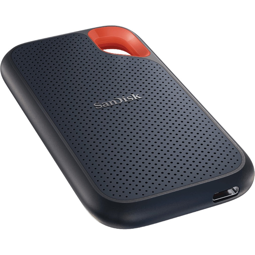 Sandisk Extreme Portable v2, 2 TB externe SSD (schwarz orange, SDSSDE61-2t00-G25, USB-C)