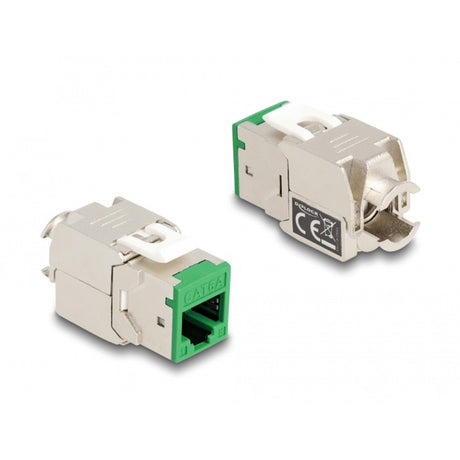 Delock Keystone Modul RJ45 Buchse auf LSA Cat 6a werkzeuglos, 8 Stück (mehrfarbig)