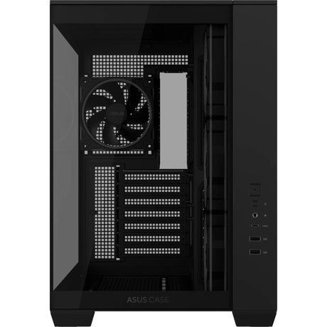 Asus a32 plus midi tower behuizing (zwart | 2x usb-a | 1x usb-c | rgb | tempered glass)