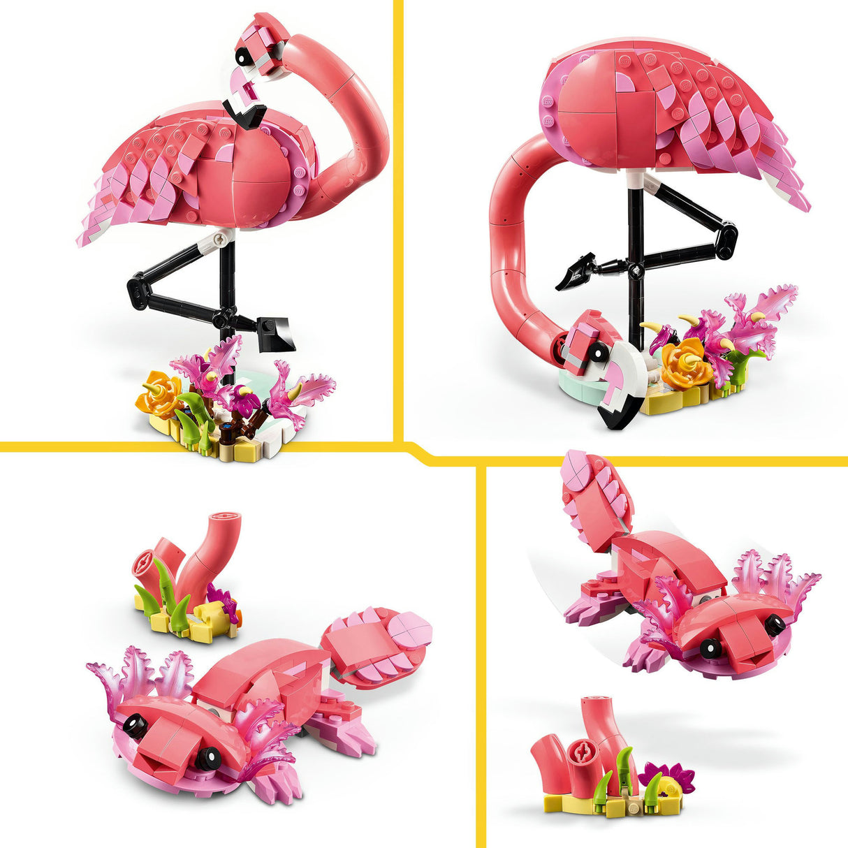 Lego® Creator 3in1 Wildtiere: Rosa Flamingo-Set – 31170
