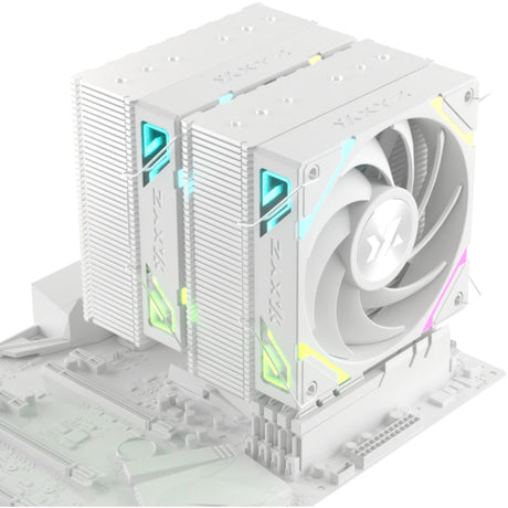Xyz PC Gear Thermax 6 Duo RGB CPU-Kühler (Weiß, Arbb, Pwm)