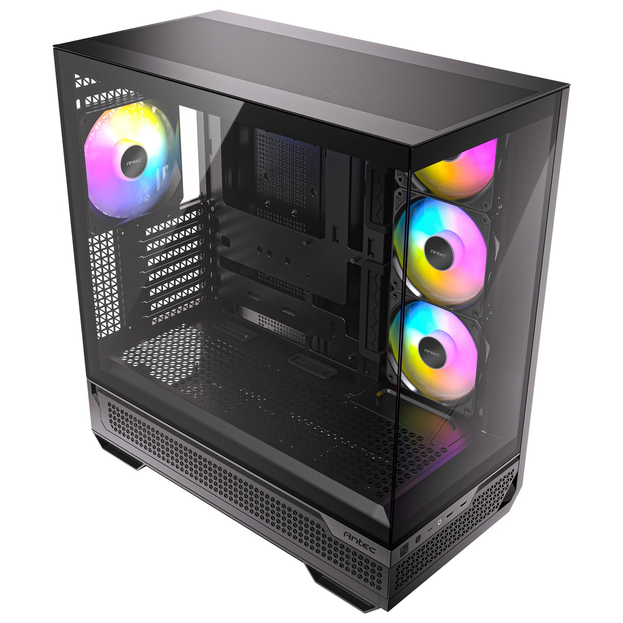 Antec c7 argb Midi-Tower-Gehäuse (schwarz | 2x USB-A | 1x USB-C | gehärtetes Glas)