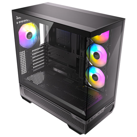 Antec c7 argb Midi-Tower-Gehäuse (schwarz | 2x USB-A | 1x USB-C | gehärtetes Glas)