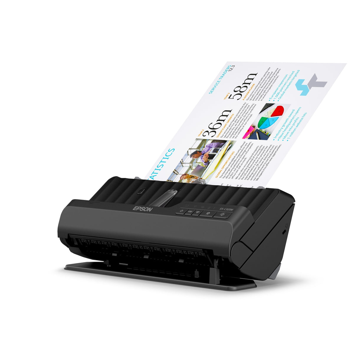 Epson ES-C320W kompakter A4-Dokumentenscanner mit WLAN-Verbindung