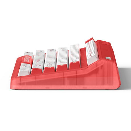 Iqunix OG80 Joy Vendor kabellose mechanische Tastatur (rot, US-Layout (QWERTZ), Cherry MX Silent Red, 80 % (TKL), RGB-LEDs, Hot-Swap-fähig, PBT, 2,4 GHz | Bluetooth 5.1 | USB-C)