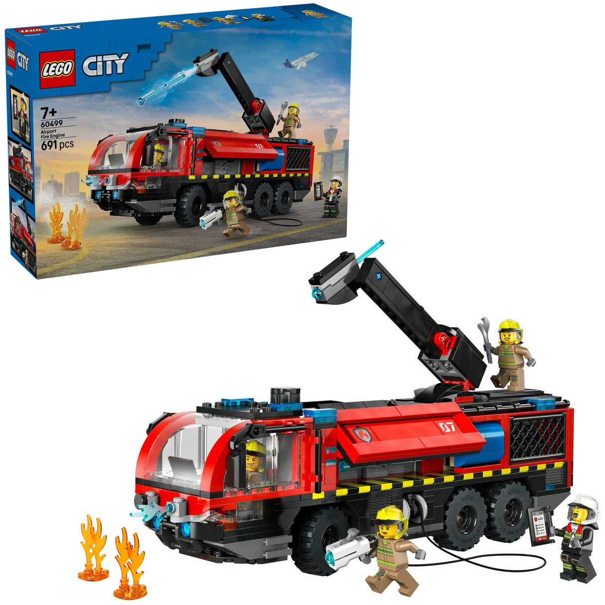 Lego City – Flughafen-Feuerwehrauto-Konstruktionsspielzeug (60499)