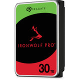 Seagate ironwolf pro 30 tb harde schijf (st30000nt011, sata 600, 24 7)