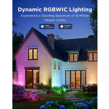 Intelligente Außenstrahler von Govee Matter RGBicww – 2er-Pack Gartenstrahler