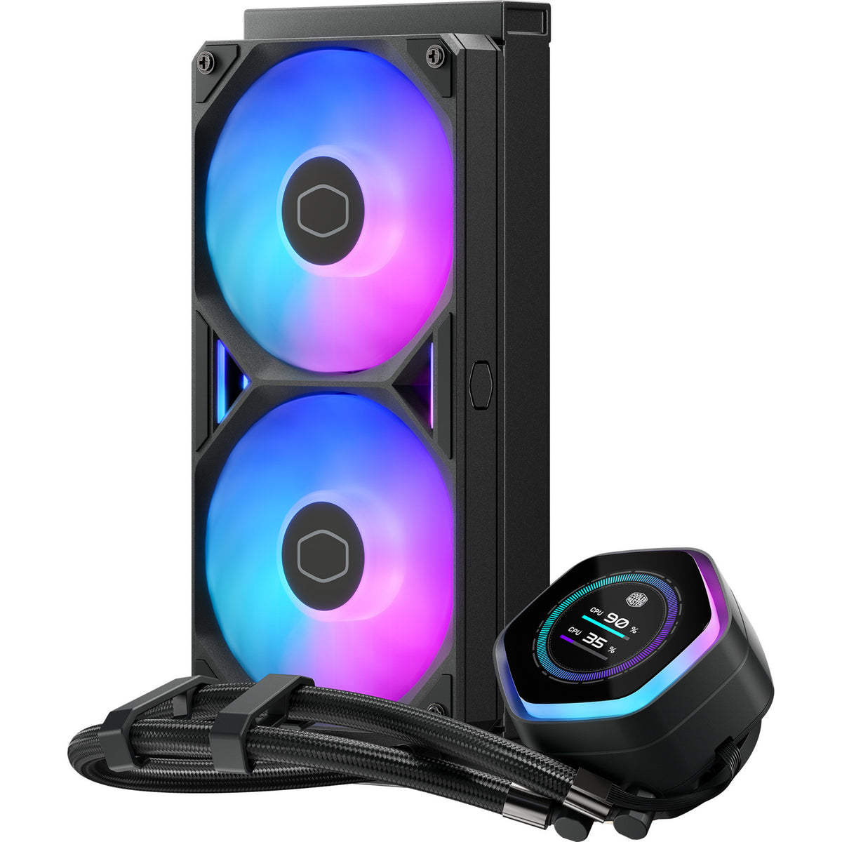Cooler Master MasterLiquid 240 Atmos II LCD ARGB Wasserkühlung (Schwarz)