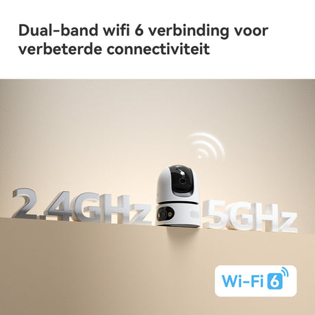 Imou Ranger Dual Pro 10 MP Sicherheitskamera (weiß, 2 x 5 MP, WiFi 6)