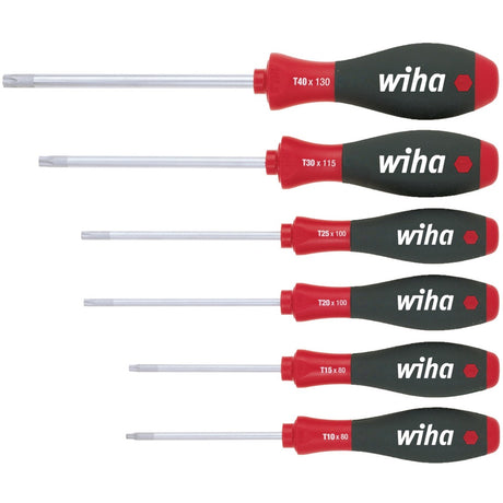 Wiha Schraubendrehersatz 362k6so | 6-teiliger Torx® | Mehrkomponentengriffe | runde Klinge | 1 Stück - 07155 - 07155