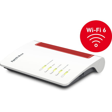 Fritz! Box 4050 Edition internationaler Router (weiß rot, Mesh-WLAN)