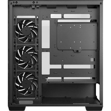 Deepcool CG580 4f v2 Midi-Tower-Gehäuse (schwarz | 2x USB-A | 1x USB-C | RGB | gehärtetes Glas)