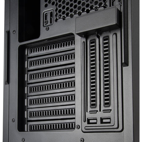 Silverstone sst-sed1-b Midi-Tower-Gehäuse (schwarz | 2x USB-A | 1x USB-C)