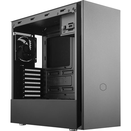 Cooler master silencio s600 midi tower behuizing (zwart | 2x usb-a | tempered glass)