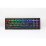 Ducky Zero 6108 Classic Black RGB mechanische Gaming-Tastatur (Schwarz, US-Layout (QWERTZ), Cherry MX2A Braun, 100 %, RGB-LEDs, Double-Shot PBT, Hot Swap, 2,4 GHz | Bluetooth | USB-C)