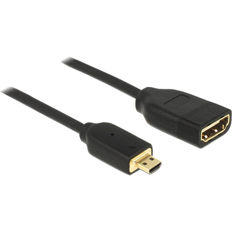 Delock Micro HDMI > HDMI A Adapter (schwarz, 0,2 Meter, 4k)