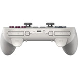 8bitdo pro 3 Bluetooth-Gamepad (hellgrau rot, Switch 1 2, PC, Android, 2,4 GHz Bluetooth USB)