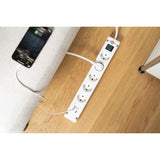 Brennerstuhl Bremounta Steckdosenleiste mit 2 USB C Ladebuchsen | 5-fach | weiß | 3m h05vv-f 3g1,5 - 1150660425